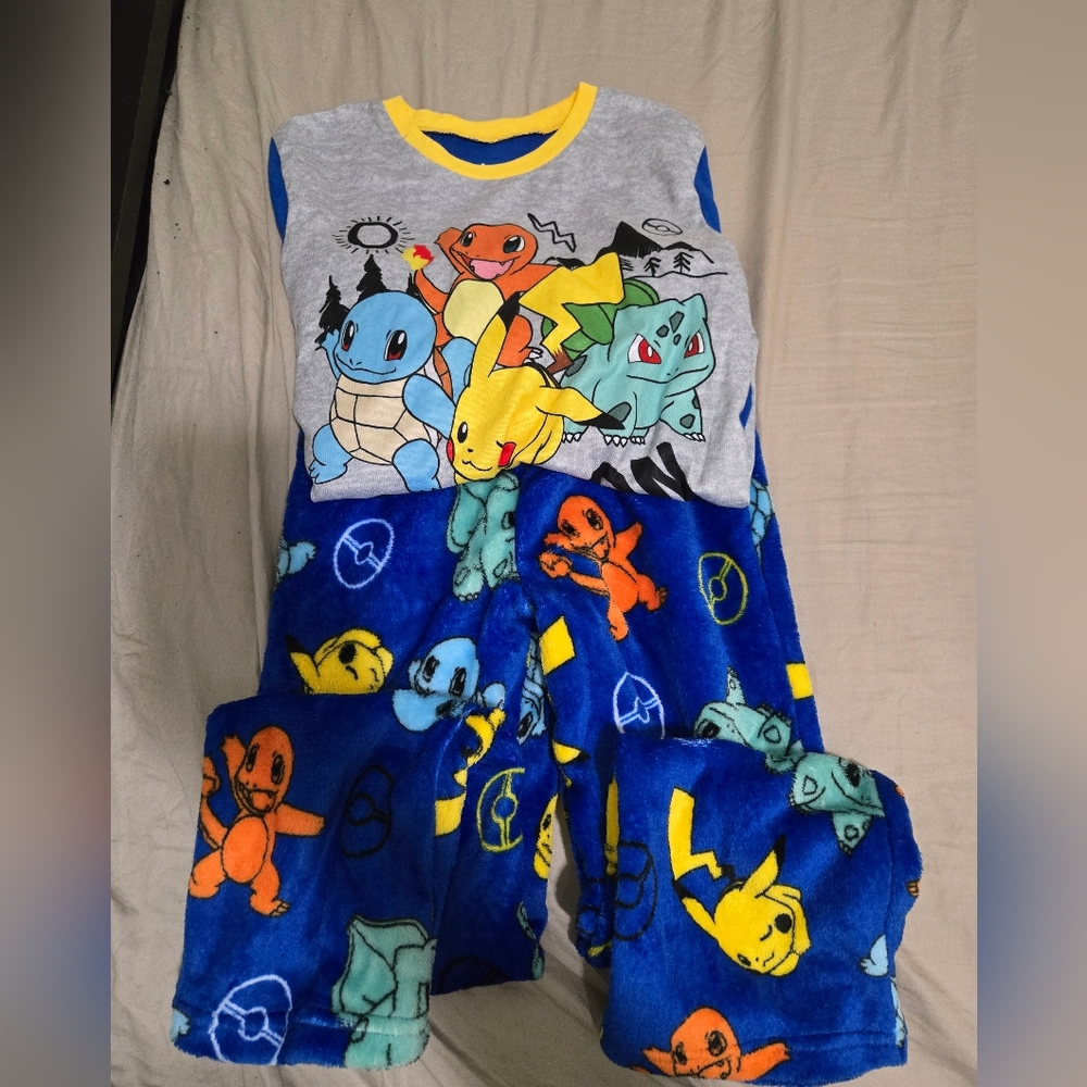 Blue and Gray Pokémon Pajama Set